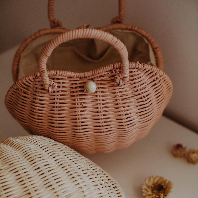 Rattan Luvya Bag - Rose - Little Reef and Friends