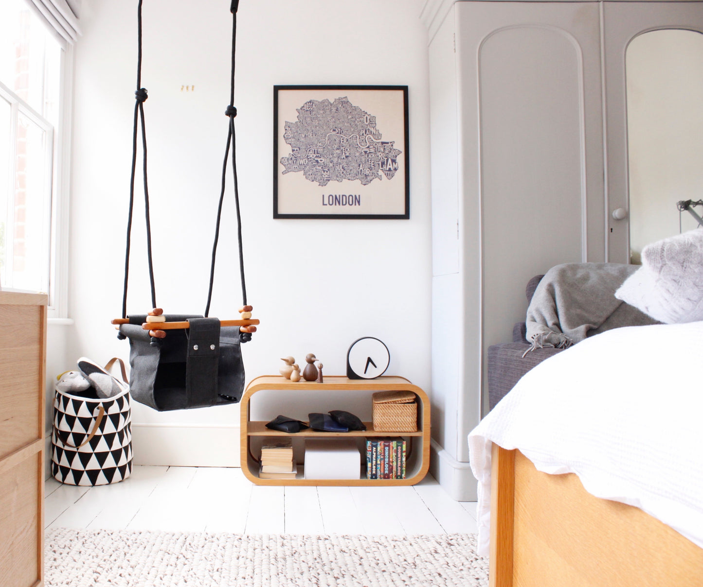 Baby & Toddler Swing - Slate Grey - Little Reef and Friends