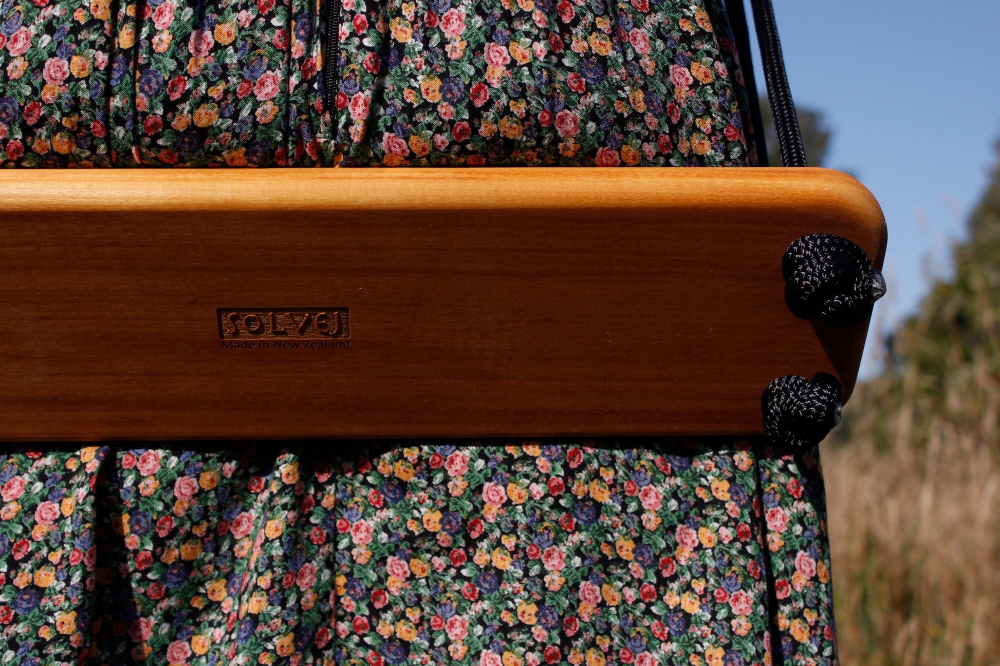 Traditional Wooden Swing - Black - Little Reef and Friends