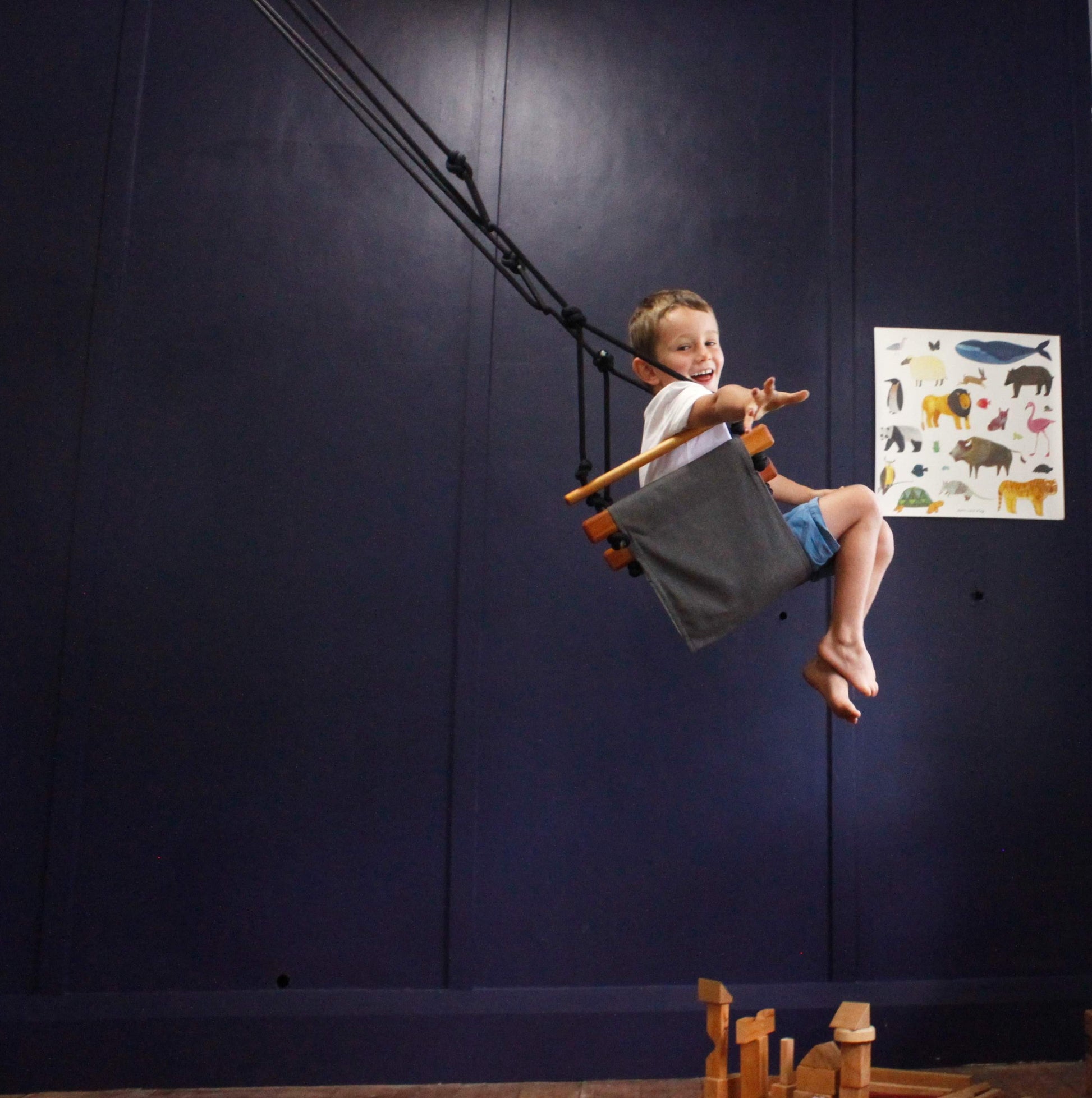 Child Swing - Smokey Grey - Little Reef and Friends