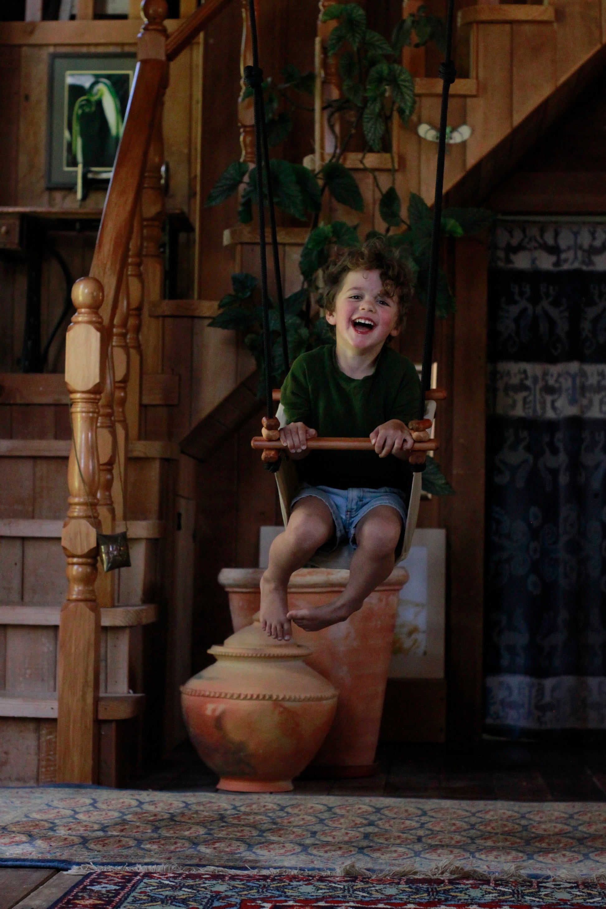 Baby & Toddler Swing - Soft Linen - Little Reef and Friends