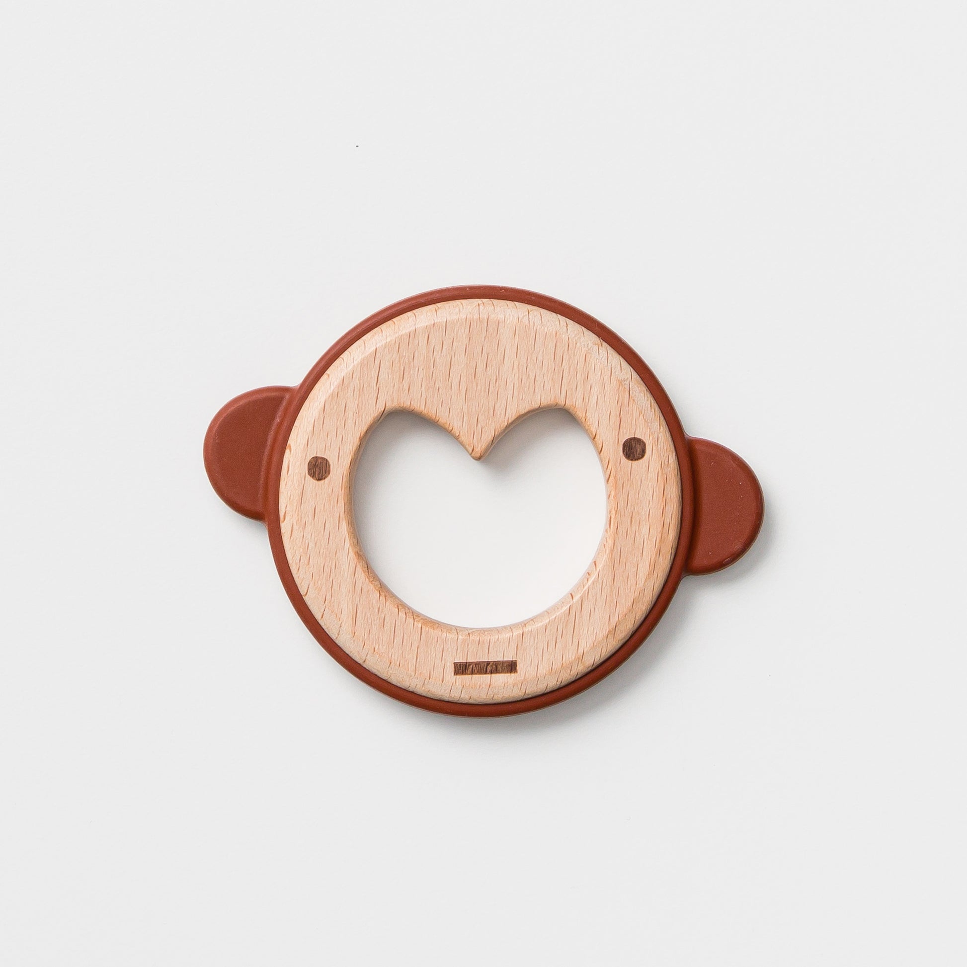 Monkey Silicone & Wood Teether - Little Reef and Friends