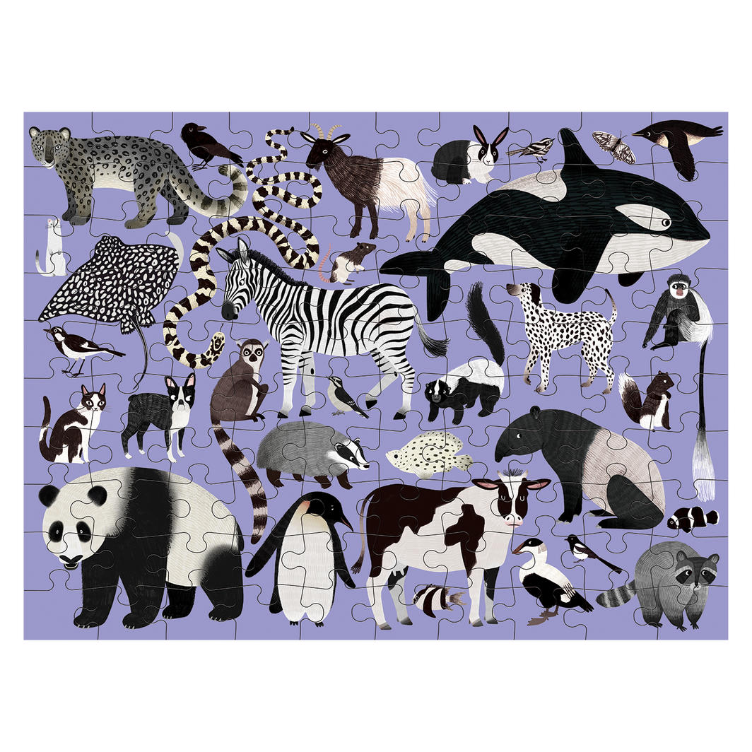 Animal Kingdom Double-Sided Puzzle 100pc - Little Reef and Friends