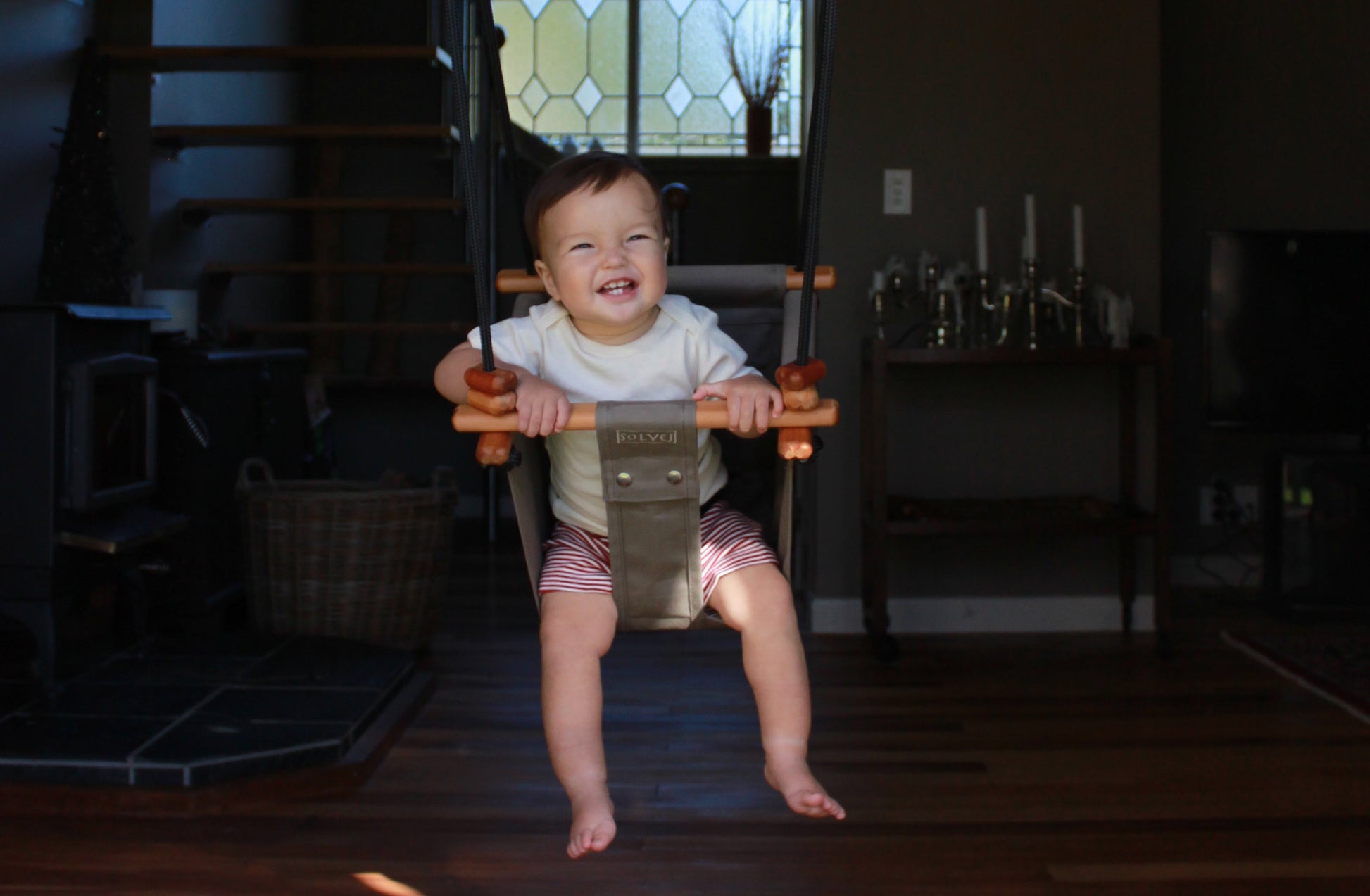 Baby & Toddler Swing - Classic Taupe - Little Reef and Friends