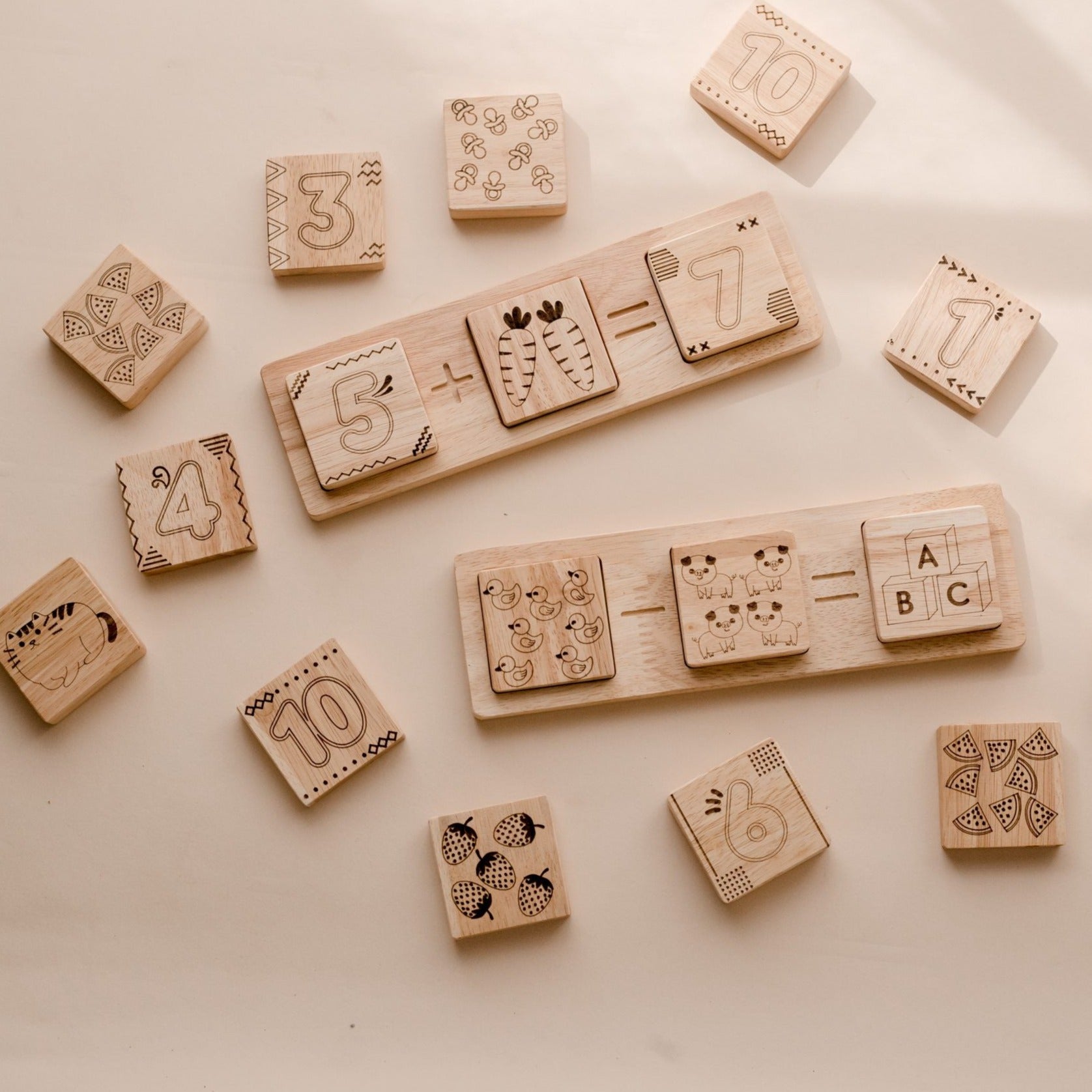 Wooden Maths Frame - Little Reef and Friends