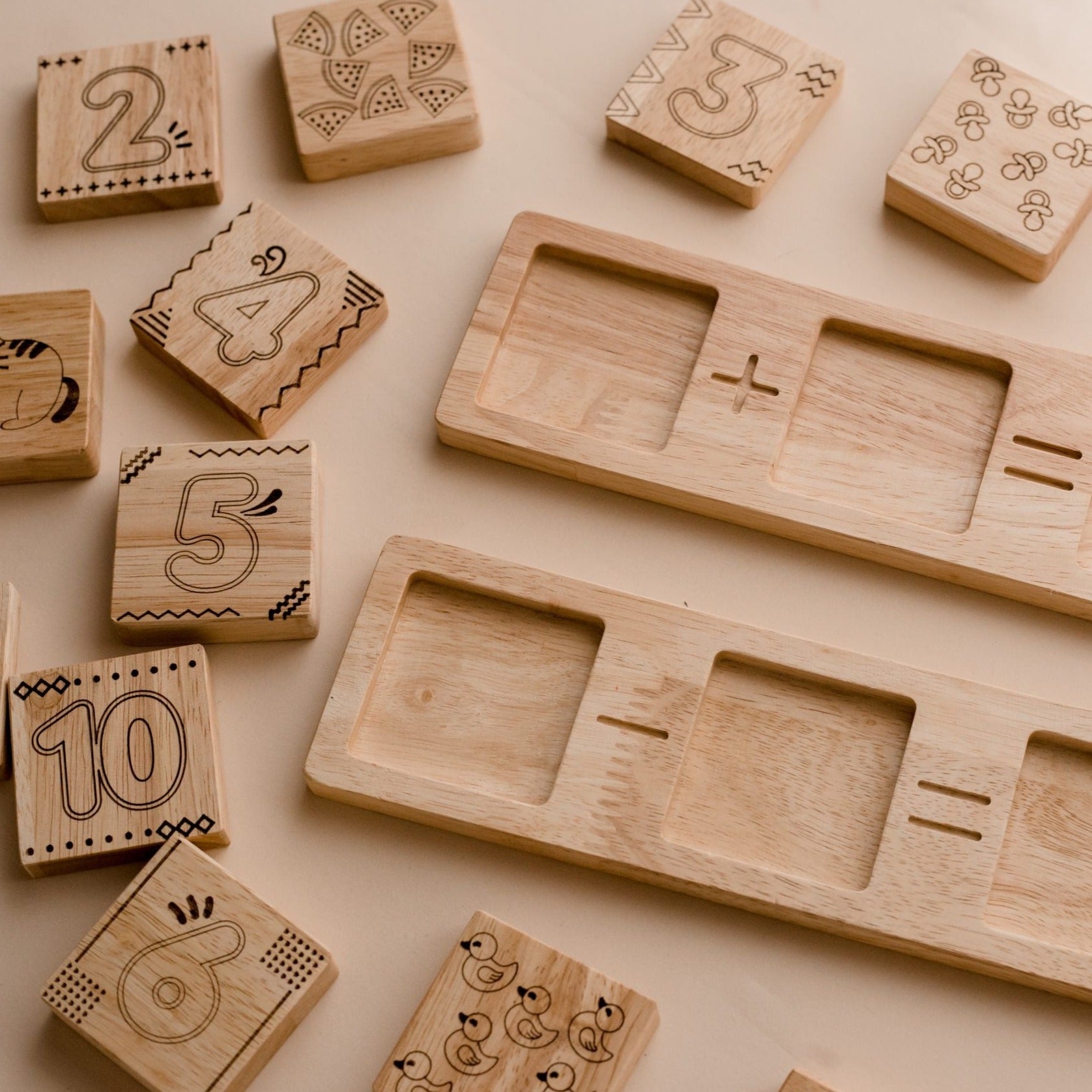 Wooden Maths Frame - Little Reef and Friends