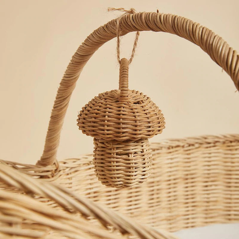 Mushroom Rattan Rattle - Little Reef and Friends