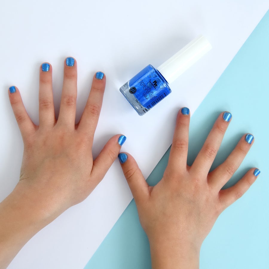 Water Based Peelable Nail Polish - Mermaid Blue - Little Reef and Friends