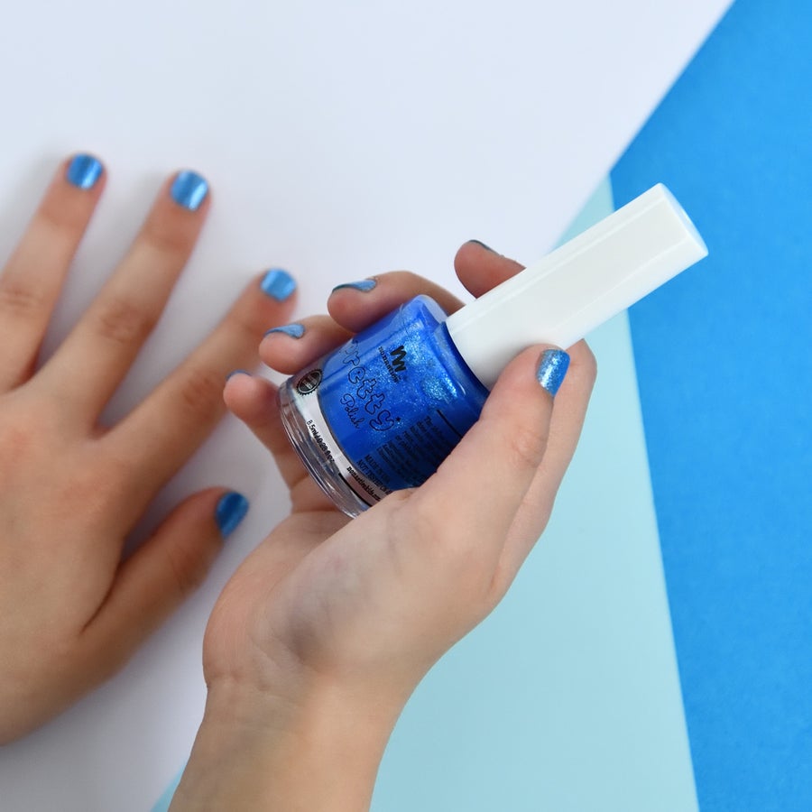 Water Based Peelable Nail Polish - Mermaid Blue - Little Reef and Friends