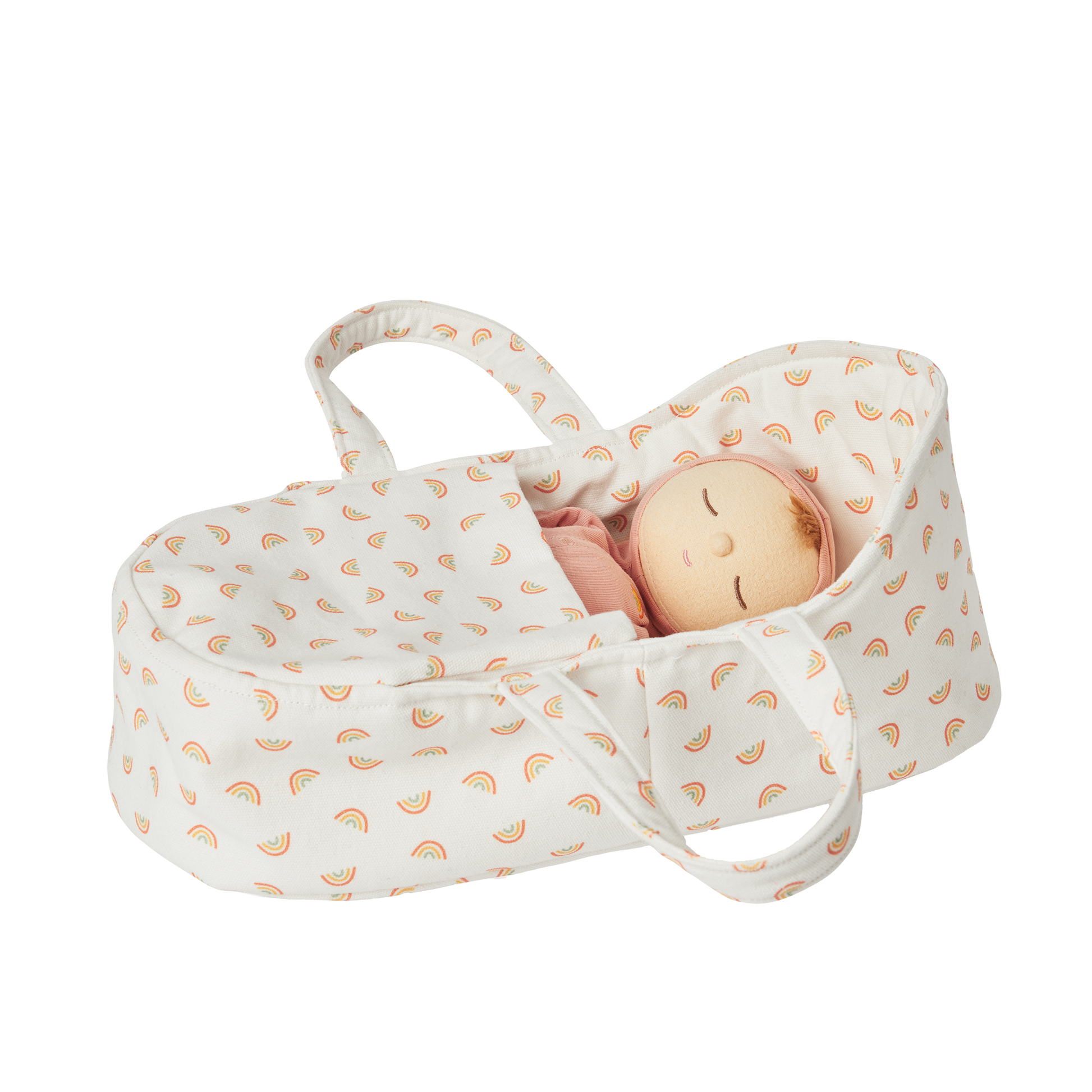 Dinkum Doll Carry Cot - Rainbow - Little Reef and Friends