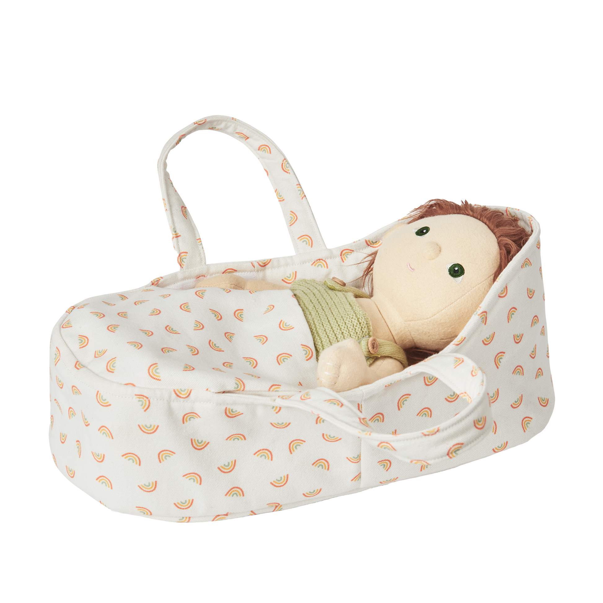 Dinkum Doll Carry Cot - Rainbow - Little Reef and Friends