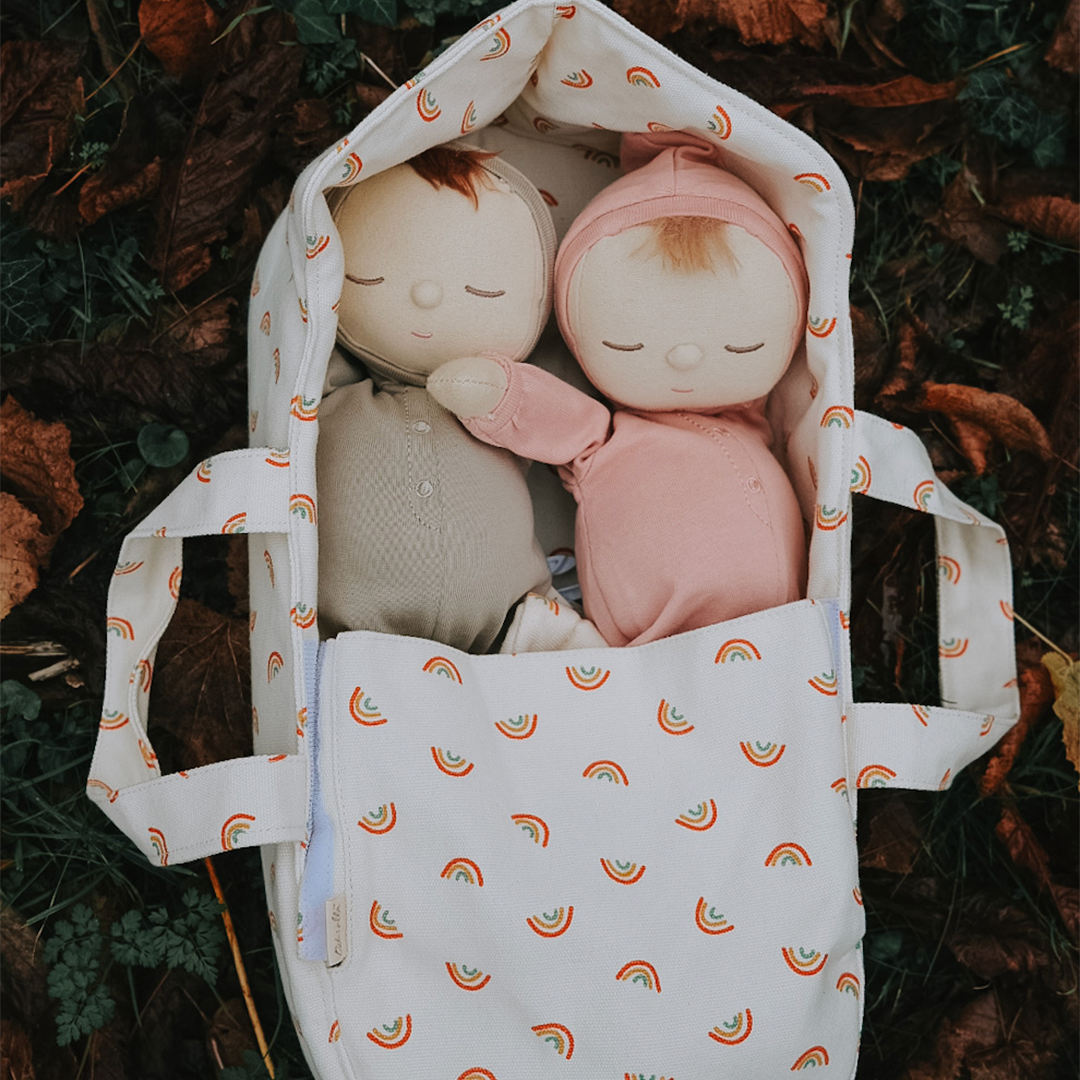 Dinkum Doll Carry Cot - Rainbow - Little Reef and Friends