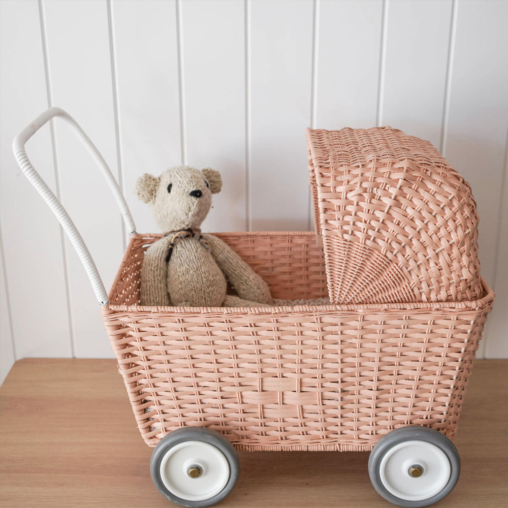 Rattan Strolley - Rose - Little Reef and Friends