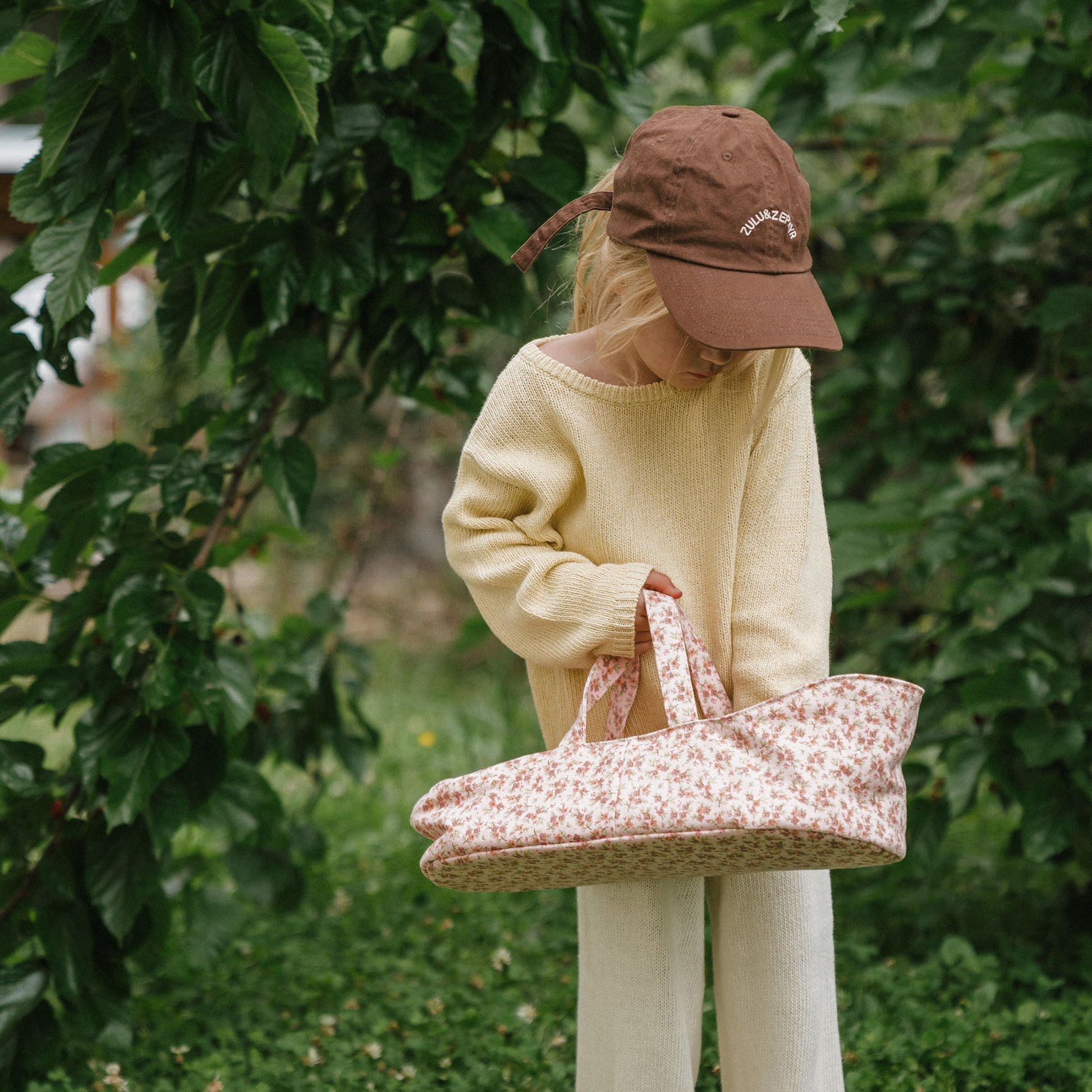 Dinkum Doll Carry Cot - Meadow - Little Reef and Friends