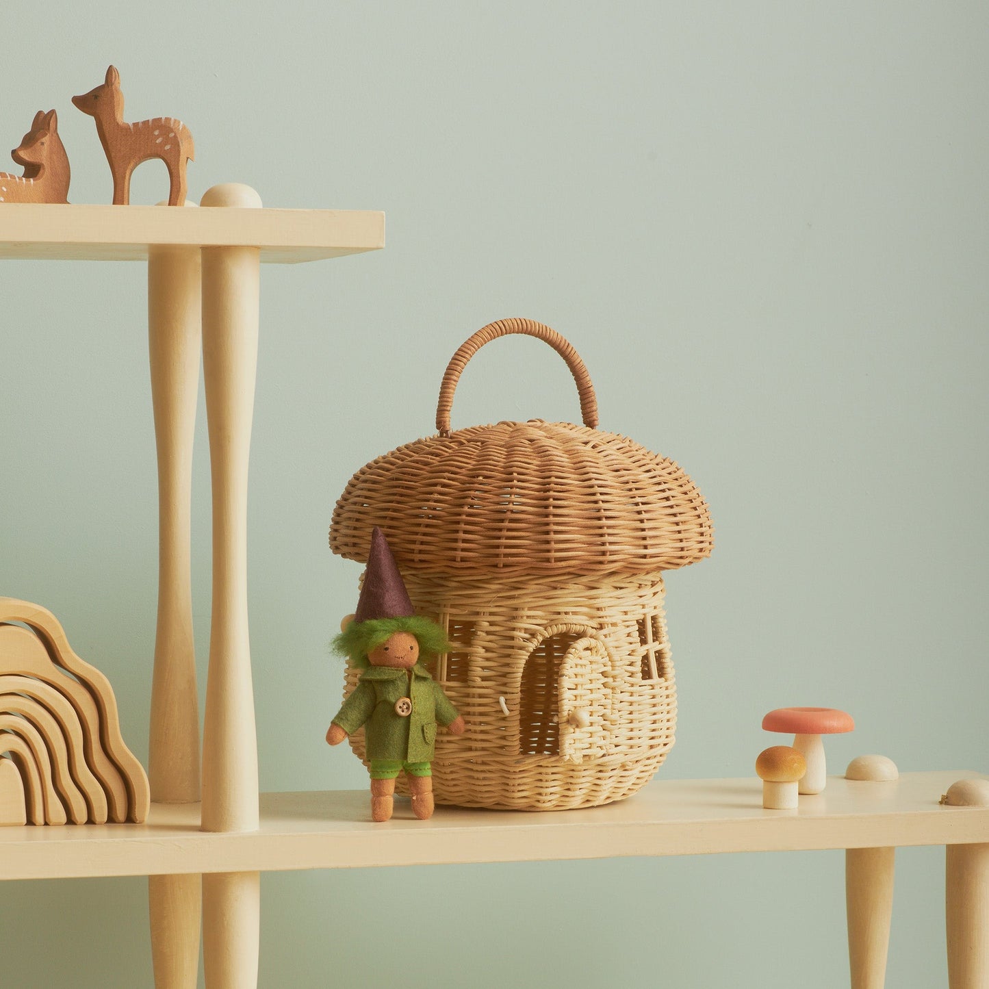 Mushroom Basket - Little Reef and Friends