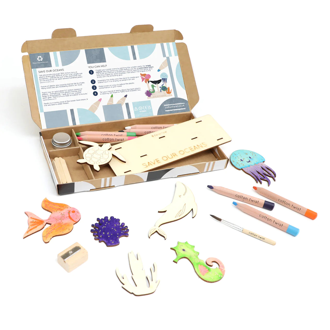 Wooden Craft Kit - Save Our Oceans - Little Reef and Friends