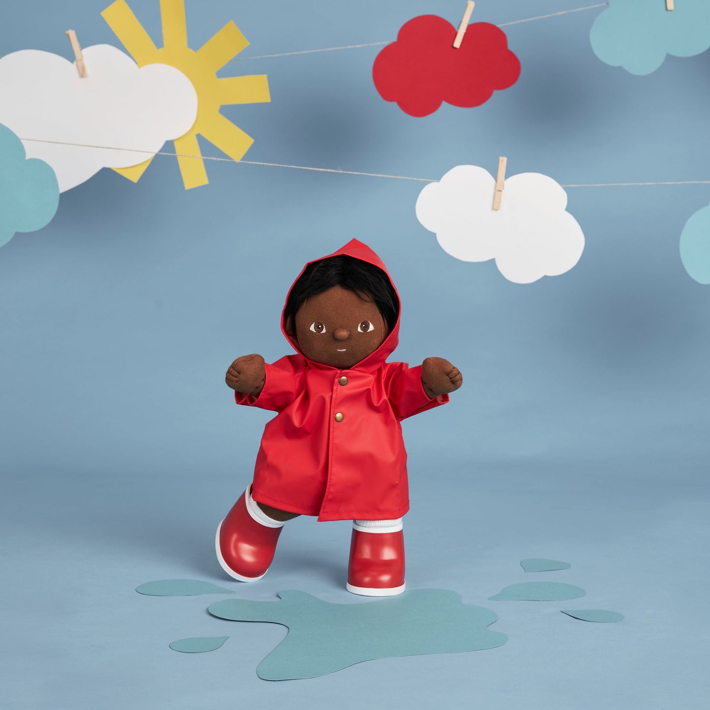 Dinkum Doll Rainy Play Set - Red - Little Reef and Friends