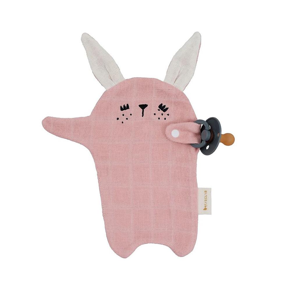 Pacifier Cuddle Bunny - Mauve - Little Reef and Friends