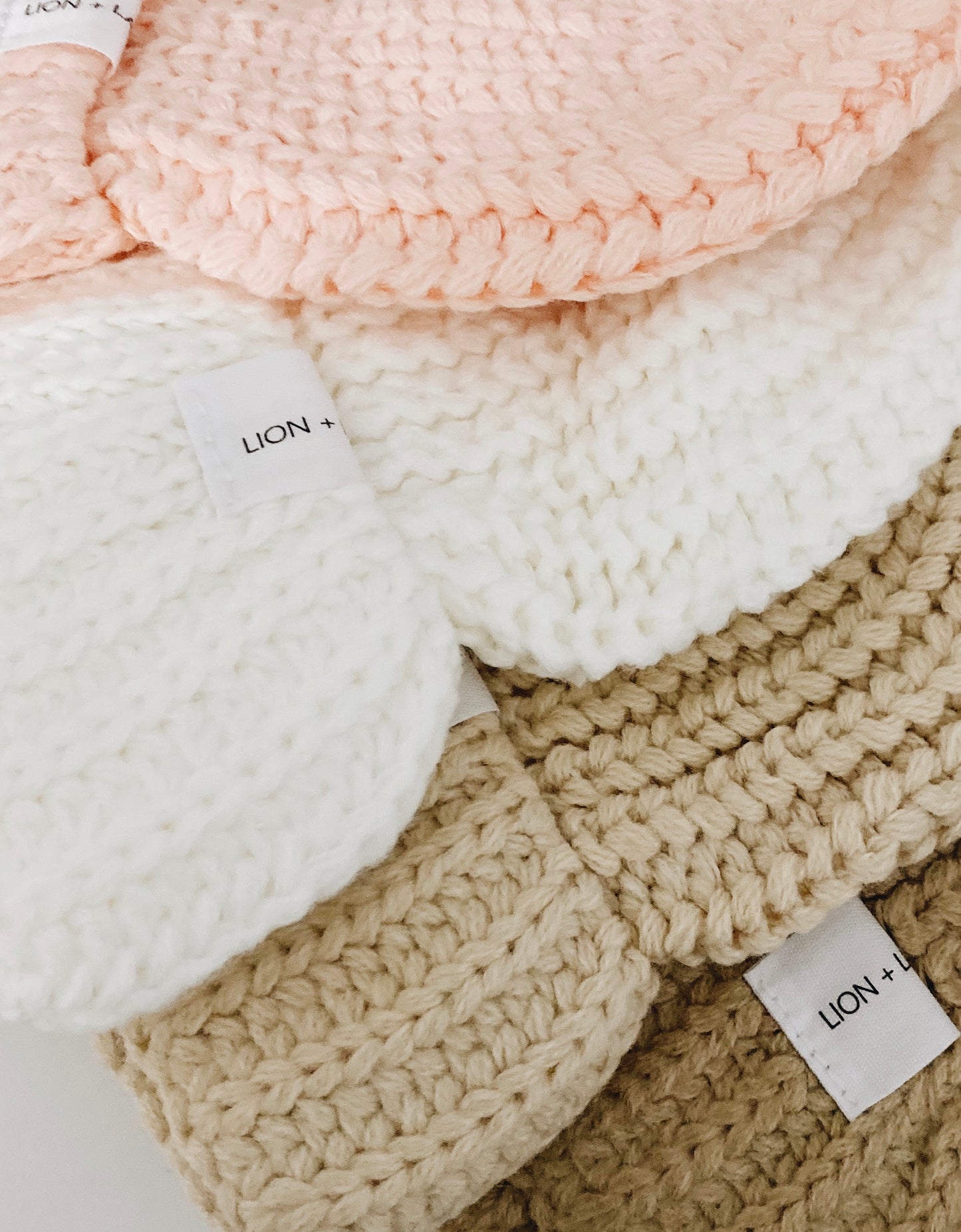 Chunky Knit Beanie - Milk - Little Reef and Friends