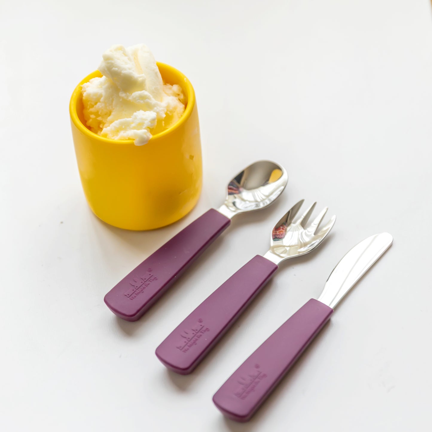 Toddler Feedie Cutlery Set - Plum - Little Reef and Friends