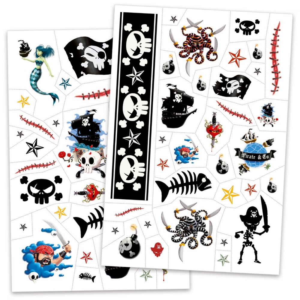 Temporary Tattoos - Pirates - Little Reef and Friends