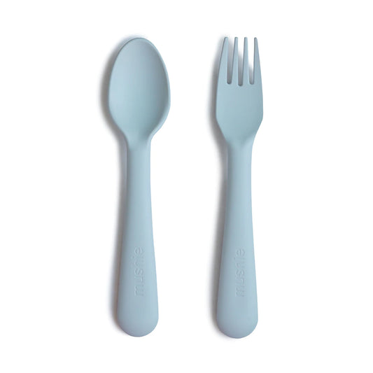 Fork & Spoon Set - Powder Blue - Little Reef and Friends