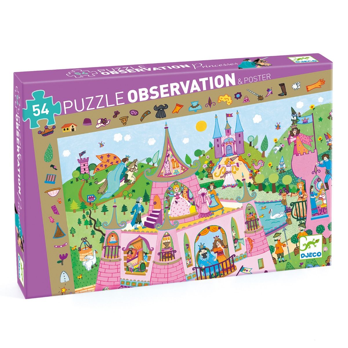 Princess Observation Puzzle 54pc - Little Reef and Friends