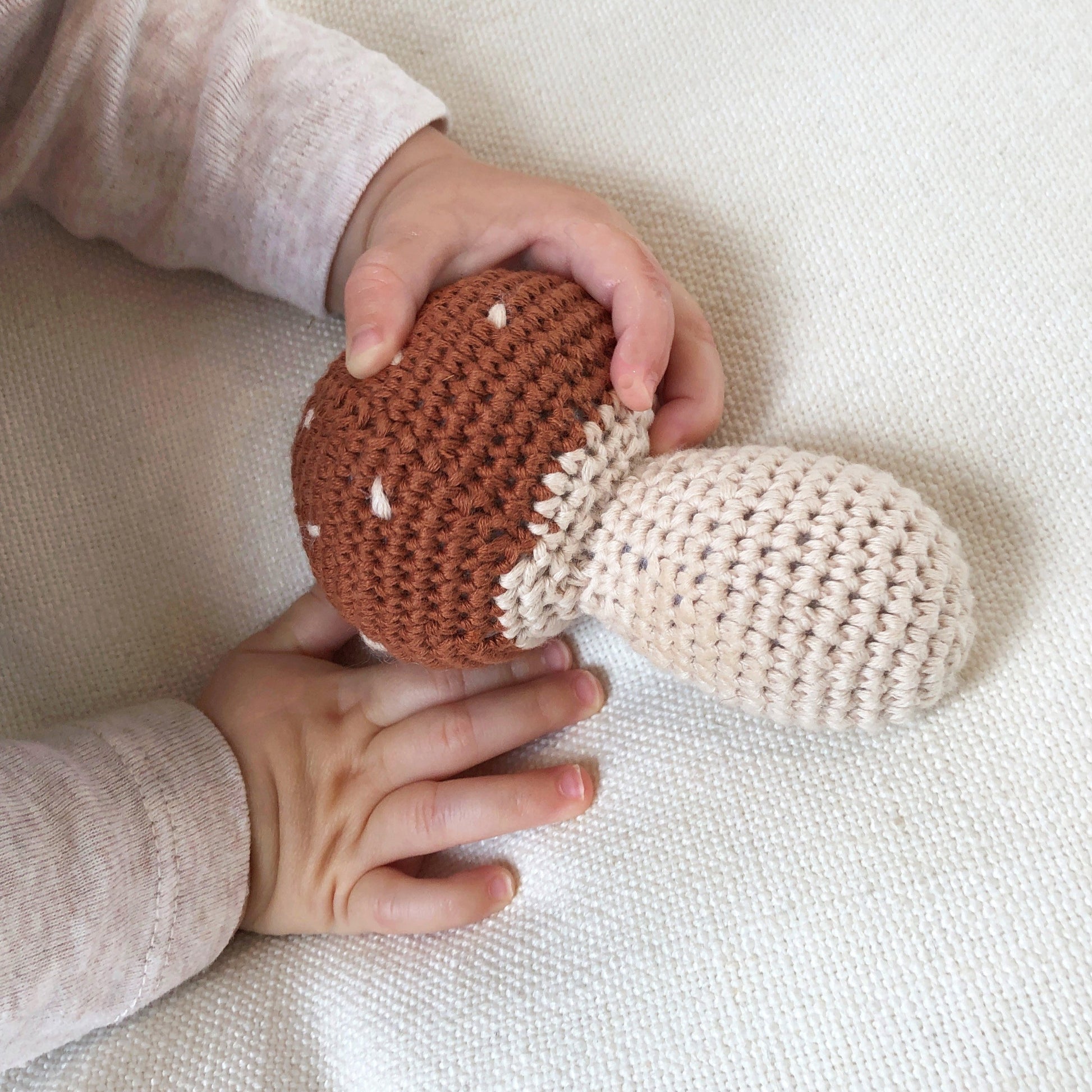 Crochet Mushroom Rattle - Little Reef and Friends