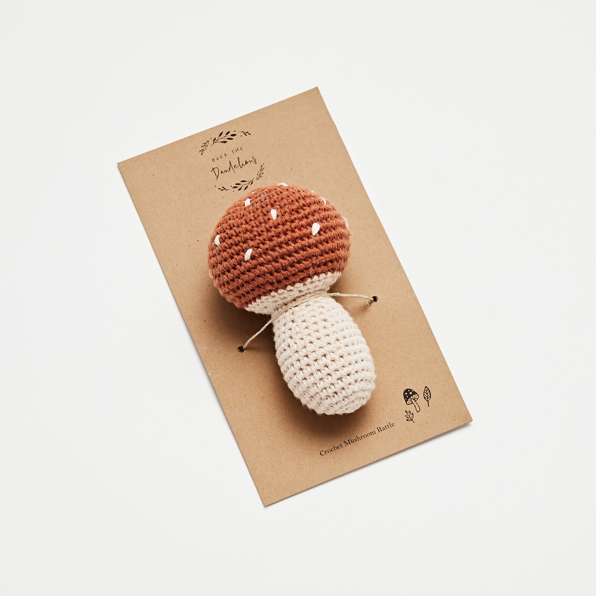 Crochet Mushroom Rattle - Little Reef and Friends