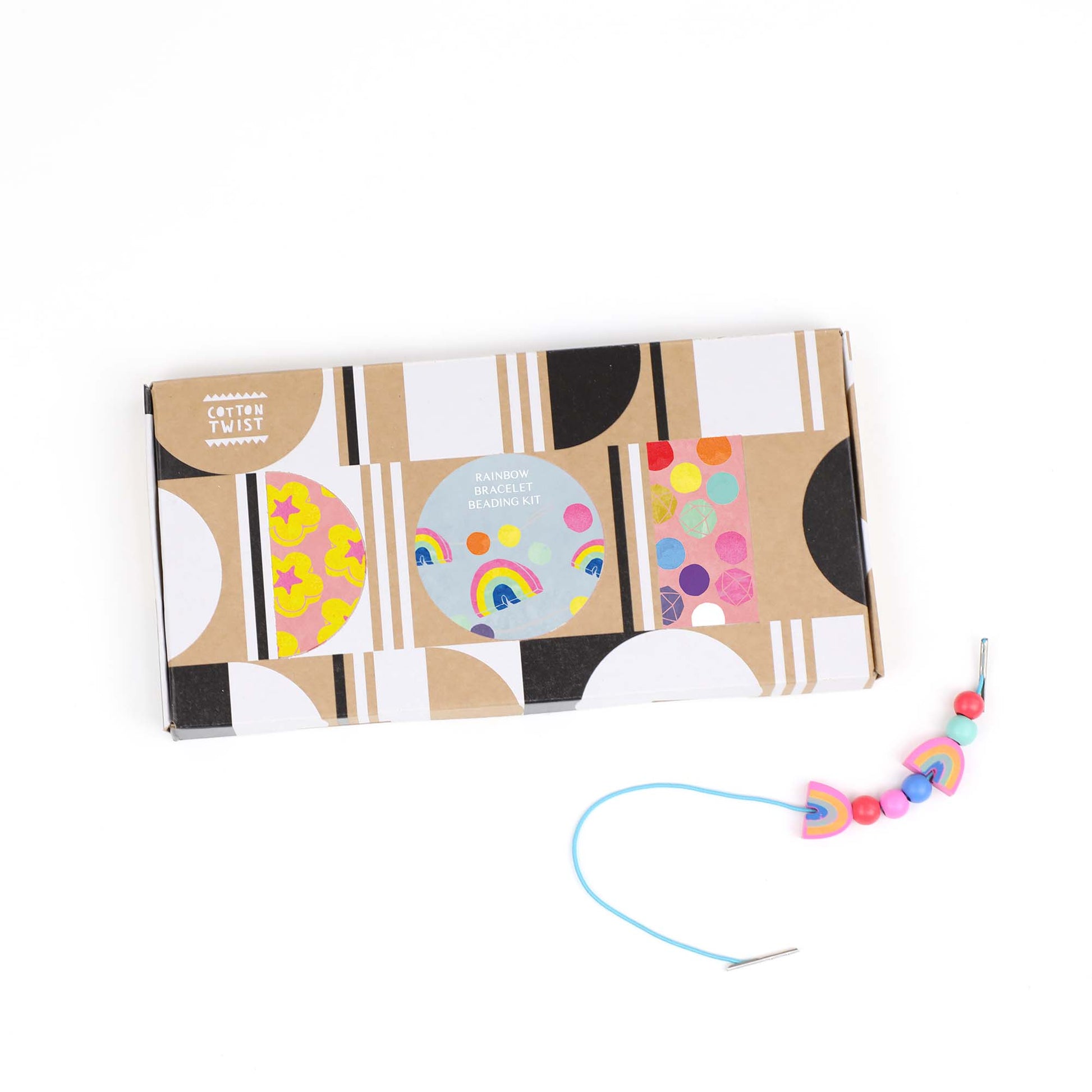 Wooden Bracelet Making Kit - Rainbow Colours - Little Reef and Friends