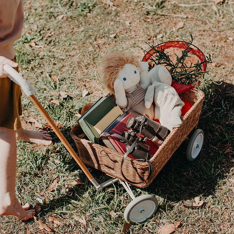 Rattan Wonder Wagon - Natural - Little Reef and Friends