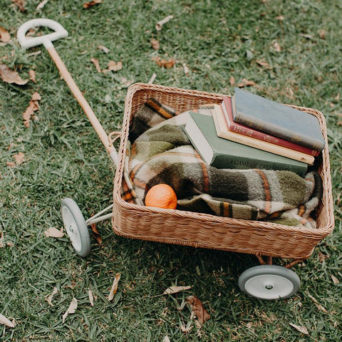 Rattan Wonder Wagon - Natural - Little Reef and Friends