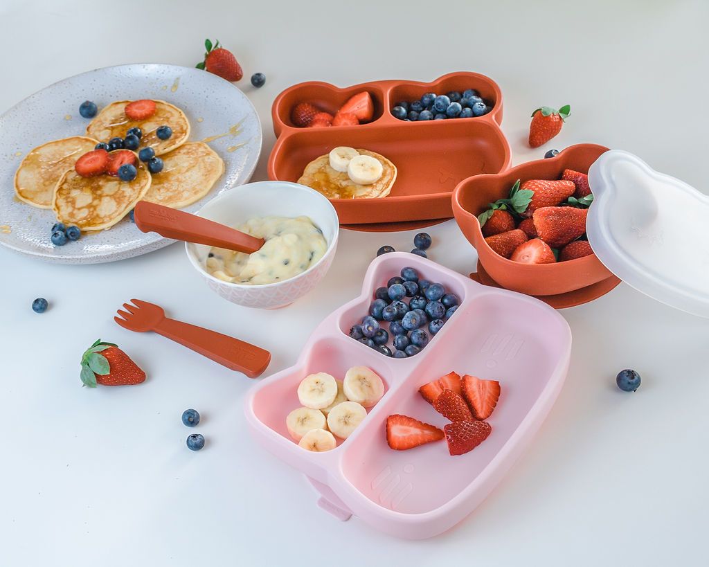 Feedie Fork & Spoon Set with Case - Rust - Little Reef and Friends