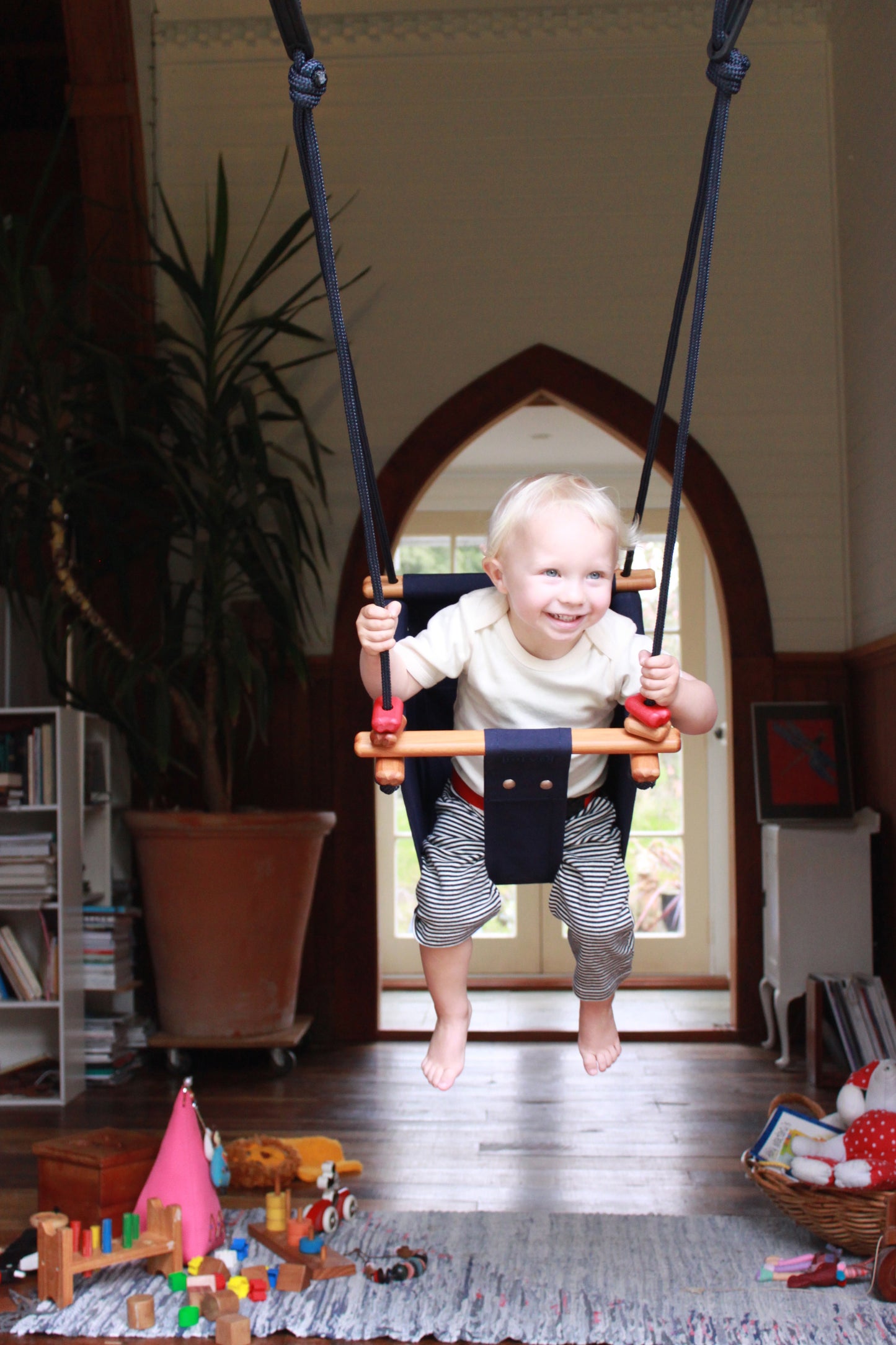 Baby & Toddler Swing - Midnight Blue - Little Reef and Friends