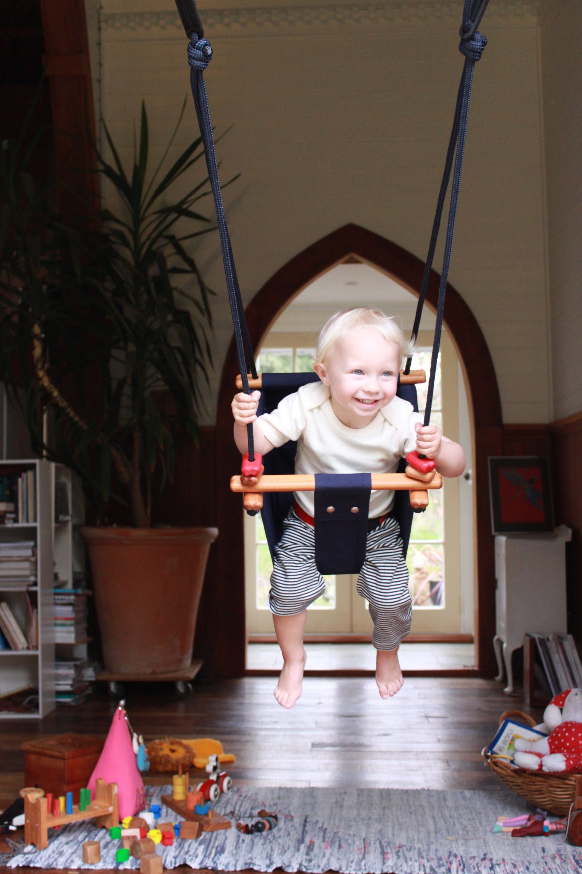 Baby & Toddler Swing - Midnight Blue - Little Reef and Friends