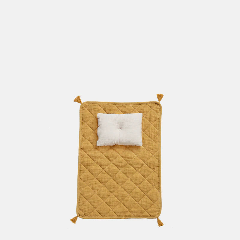 Strolley Organic Cotton Bedding Set - Mustard - Little Reef and Friends