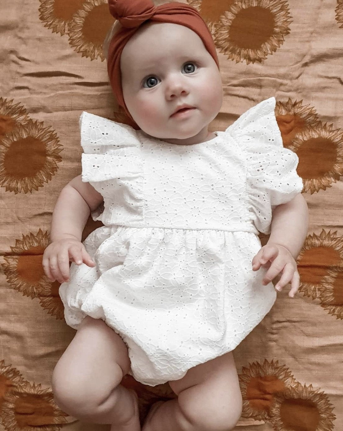 Sunflower Fields Muslin Swaddle - Little Reef and Friends