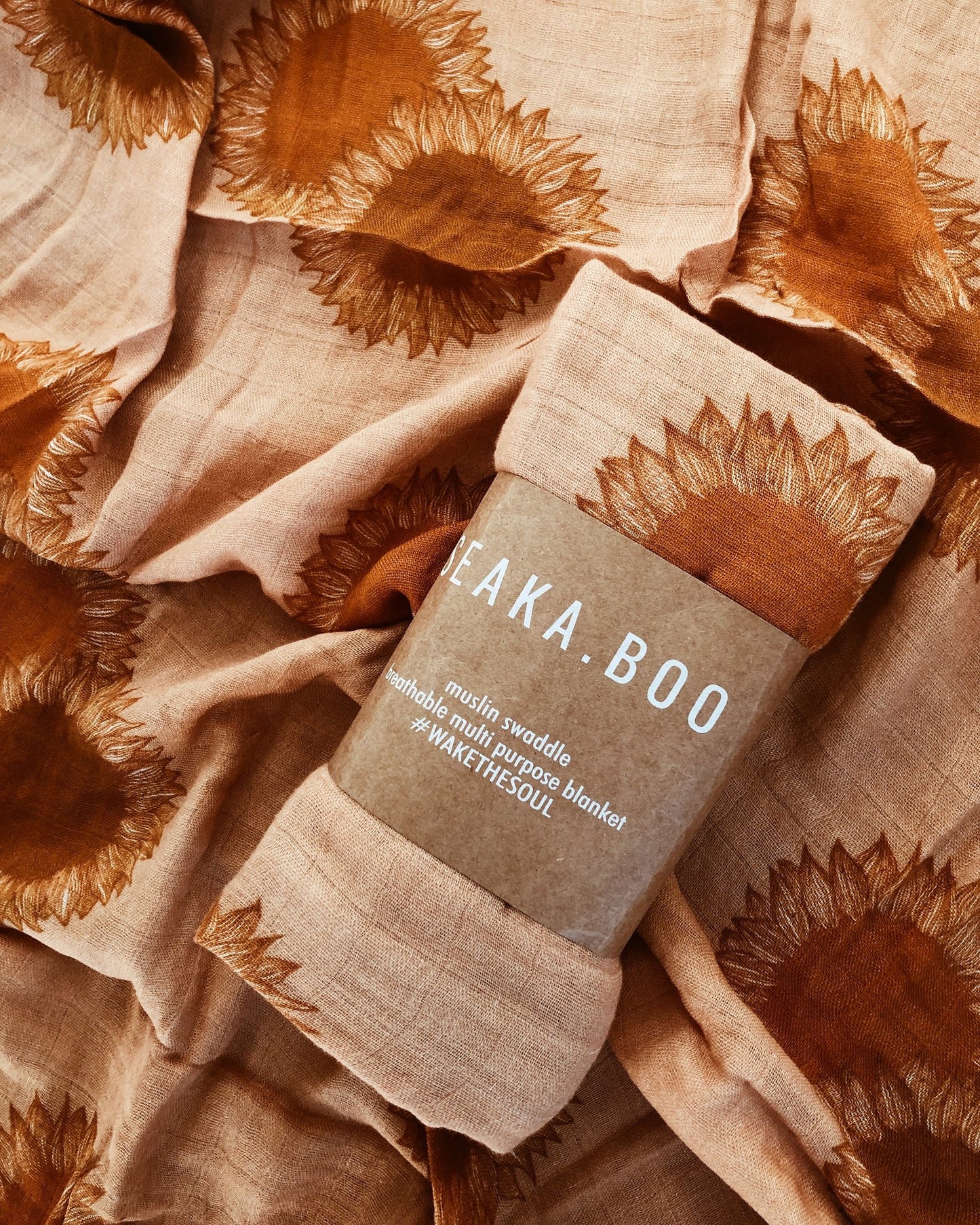 Sunflower Fields Muslin Swaddle - Little Reef and Friends