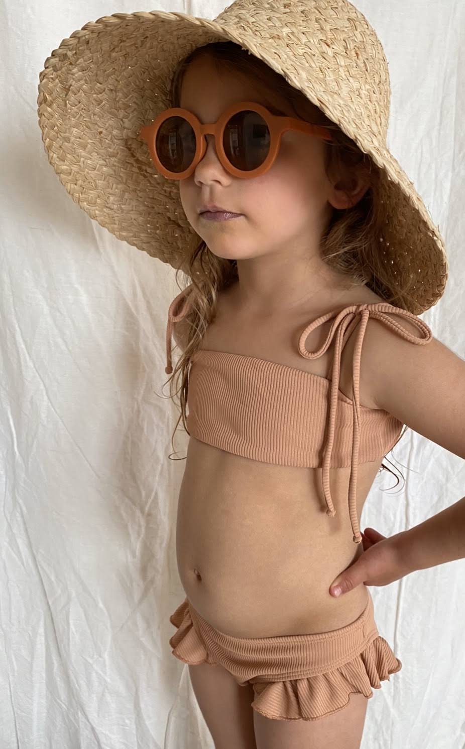 Sustainable Kids Sunglasses - Rust - Little Reef and Friends