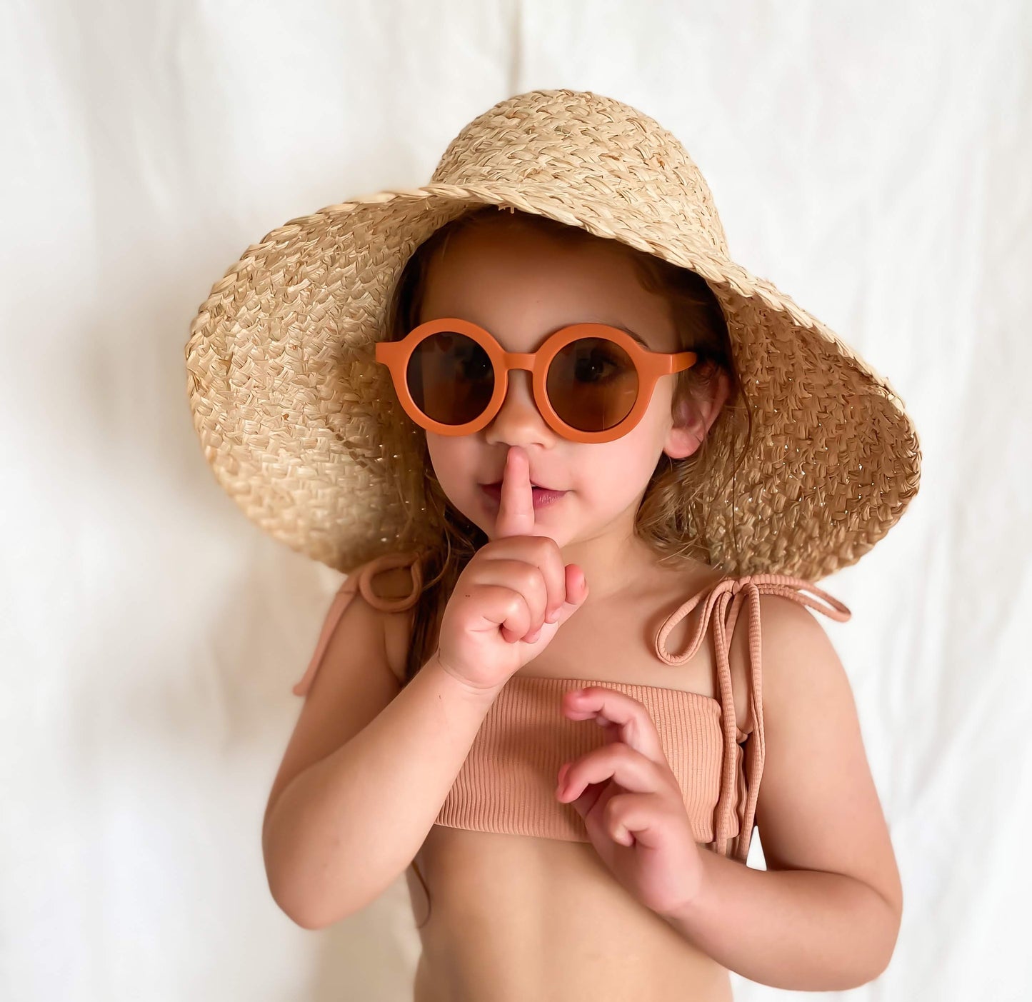 Sustainable Kids Sunglasses - Rust - Little Reef and Friends