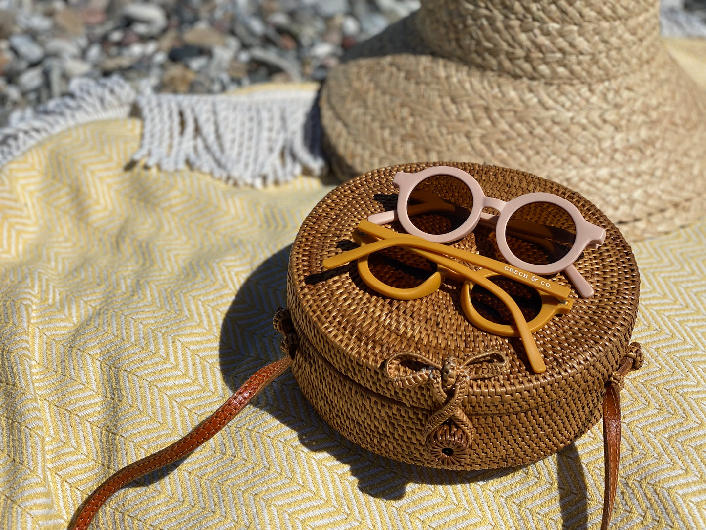 Sustainable Kids Sunglasses - Shell - Little Reef and Friends