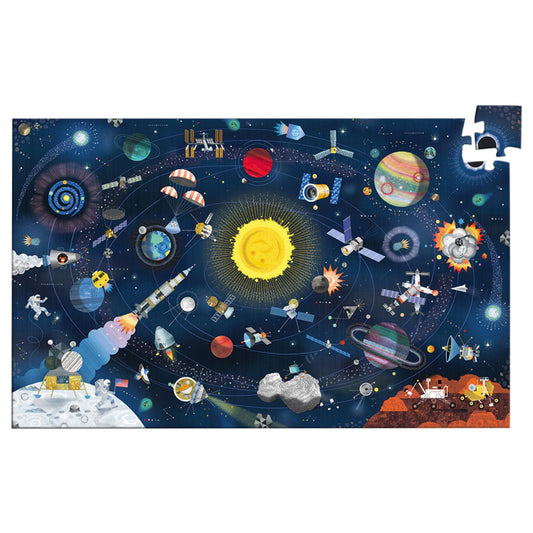The Space Puzzle + Booklet 200pc - Little Reef and Friends