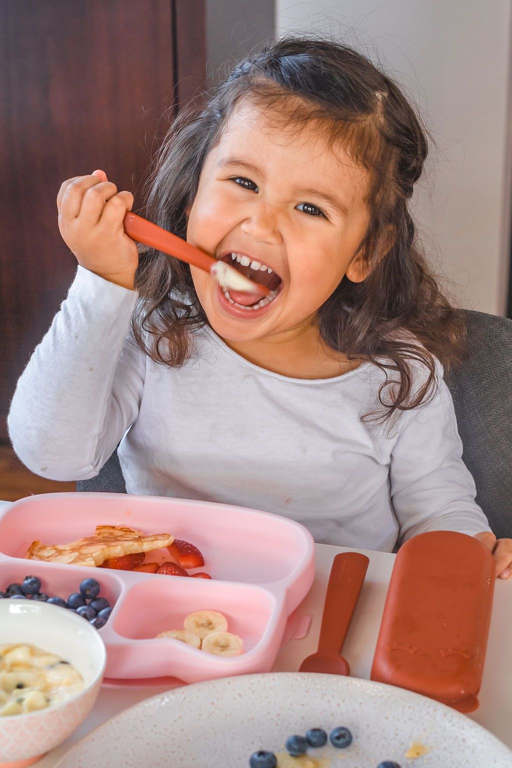 Feedie Fork & Spoon Set with Case - Rust - Little Reef and Friends