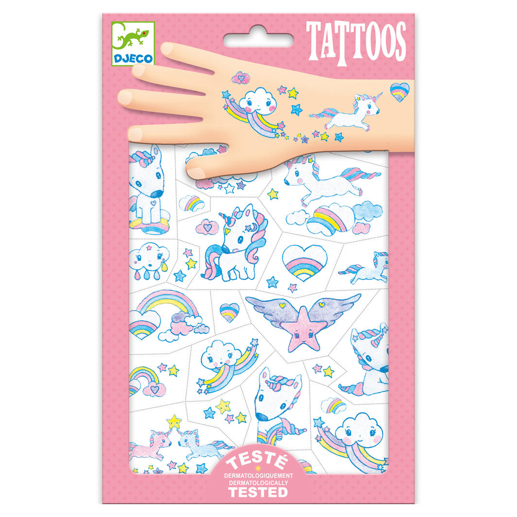Temporary Tattoos - Glitter Unicorns - Little Reef and Friends