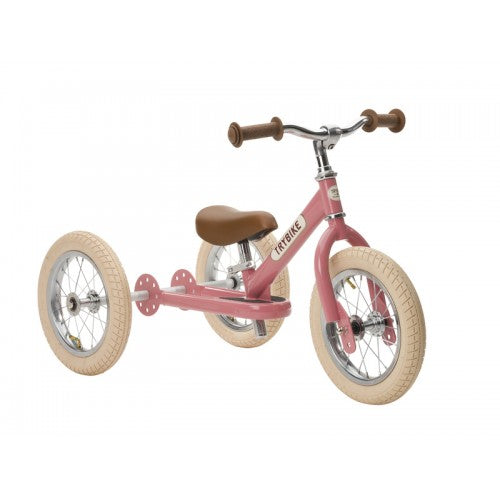 Trybike Steel 2-in-1 - Pink Vintage - Little Reef and Friends