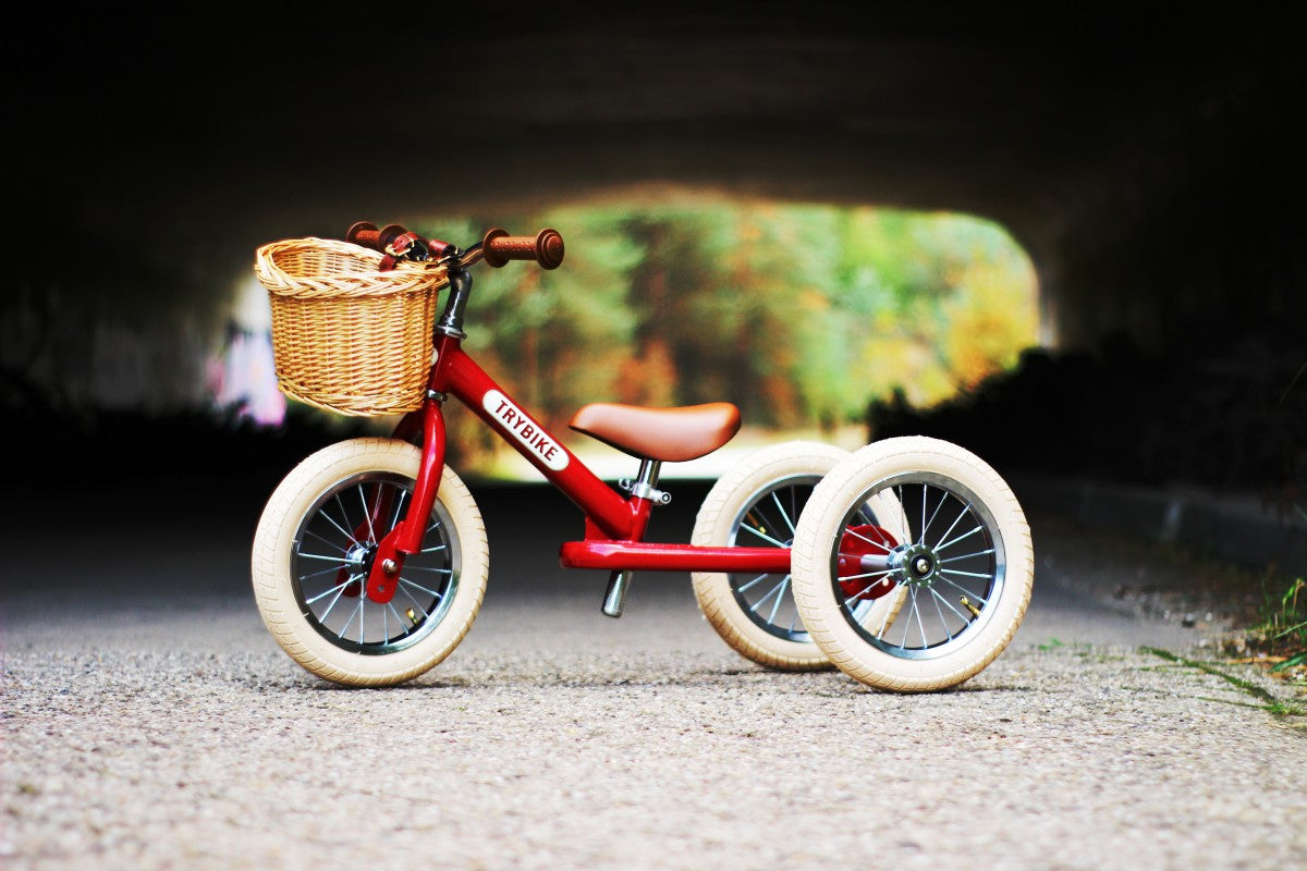 Trybike Steel 2-in-1 - Red Vintage - Little Reef and Friends
