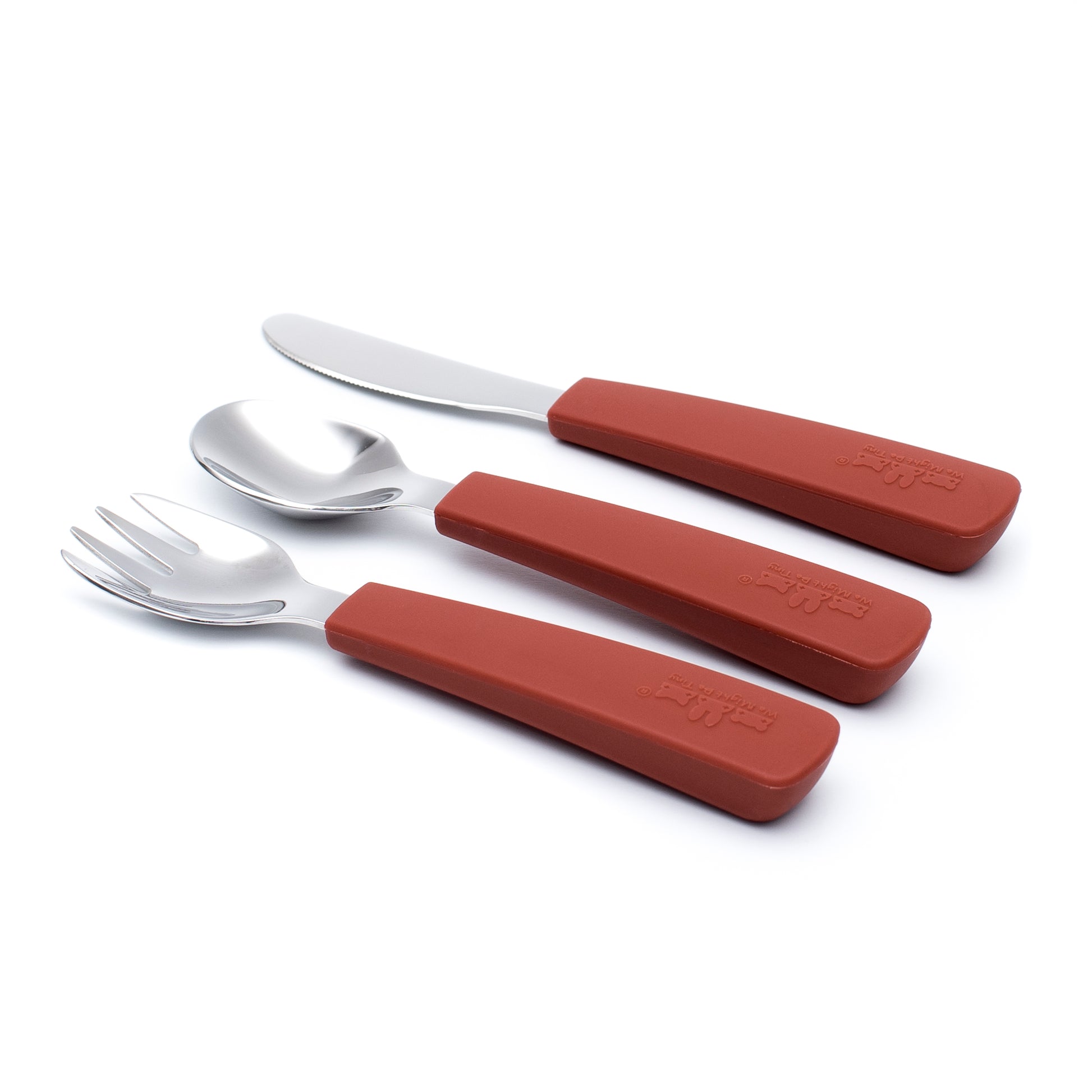 Toddler Feedie Cutlery Set - Rust - Little Reef and Friends