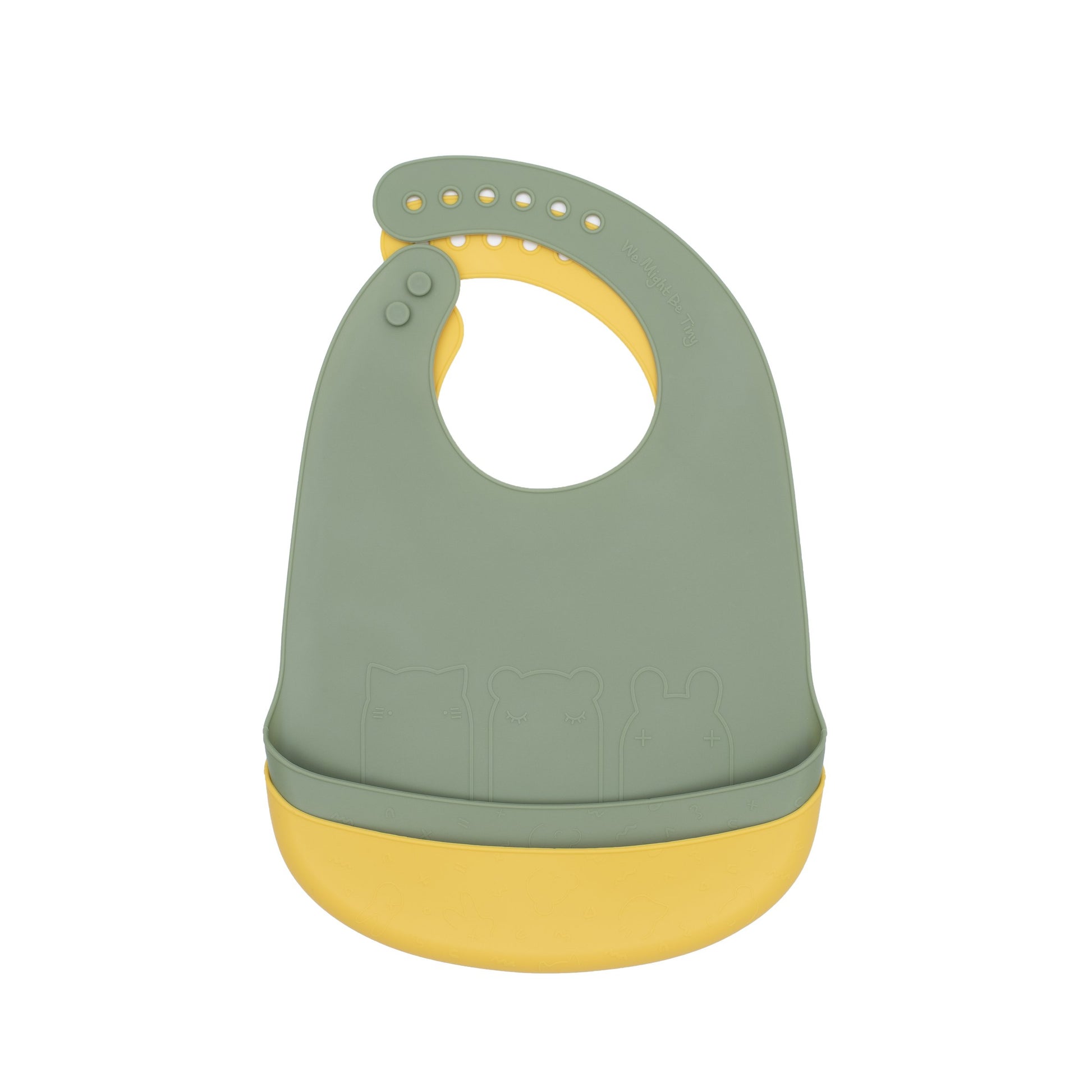Catchie Bibs 2 Pk - Sage/ Yellow - Little Reef and Friends