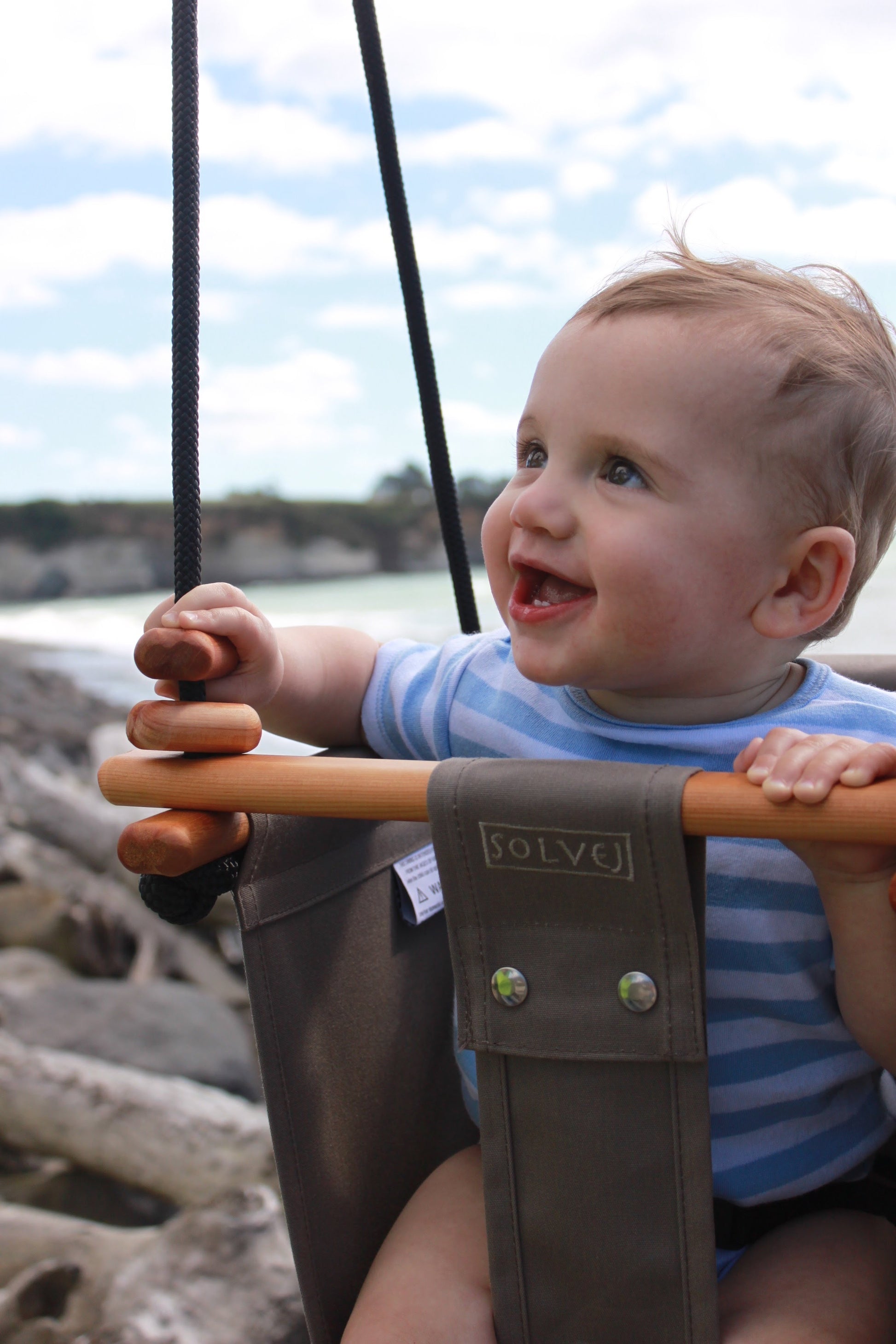 Baby & Toddler Swing - Classic Taupe - Little Reef and Friends