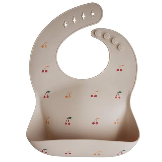 Silicone Baby Bib - Cherries - Little Reef and Friends